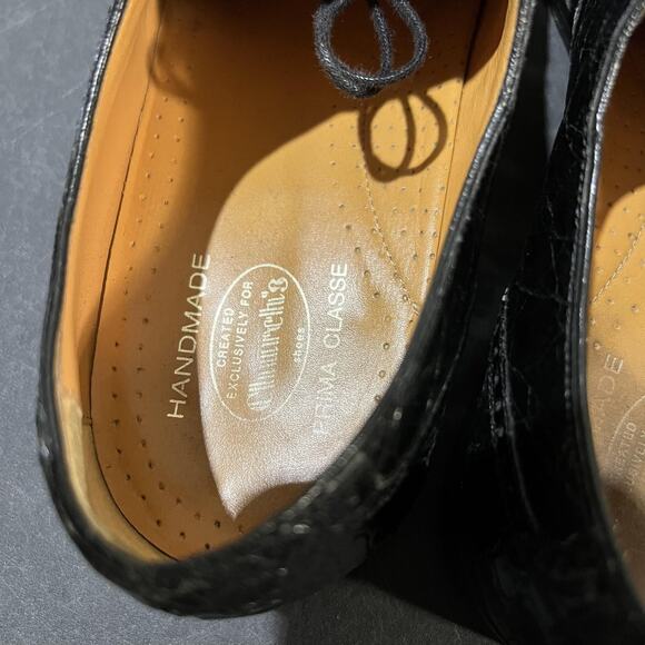 Prima Classe Genuine Crocodile Oxford Shoes Mens 8.5 Handmade Cap Toe Italy main image 12